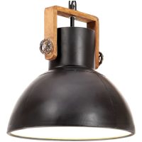 Hänglampa industriell 25 W svart rund 30 cm E27 vidaXL