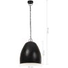 Hänglampa industriell 25 W svart rund 42 cm E27 vidaXL ⌀42 cm – miniatyr 9