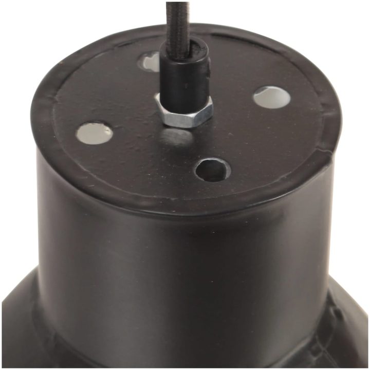 Hänglampa industriell 25 W svart rund E27 vidaXL ⌀17 cm – bild 6