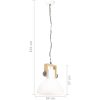 Hänglampa industriell 25 W vit rund 30 cm E27 vidaXL ⌀30 cm – miniatyr 11