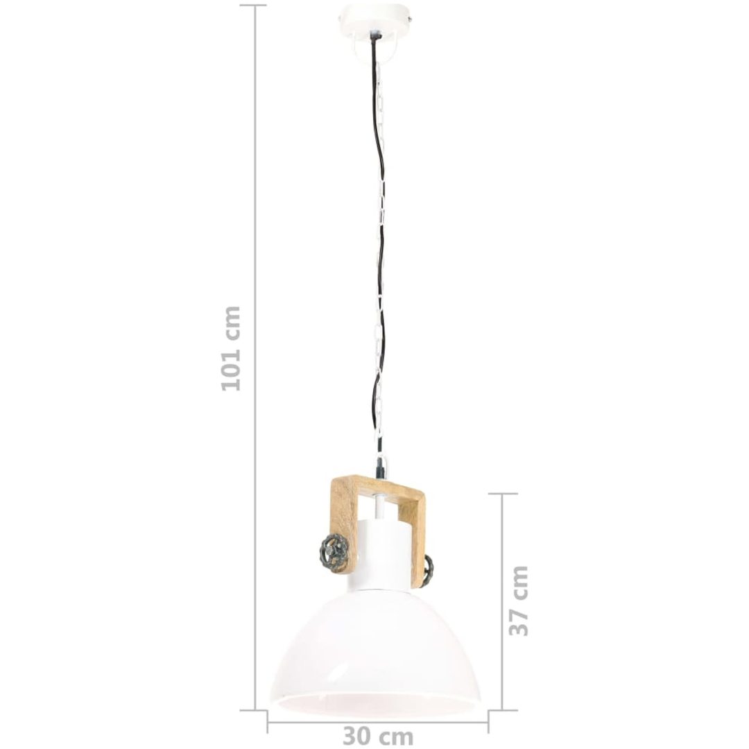 Hänglampa industriell 25 W vit rund 30 cm E27 vidaXL ⌀30 cm – bild 11