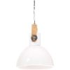 Hänglampa industriell 25 W vit rund 30 cm E27 vidaXL ⌀30 cm – miniatyr 4