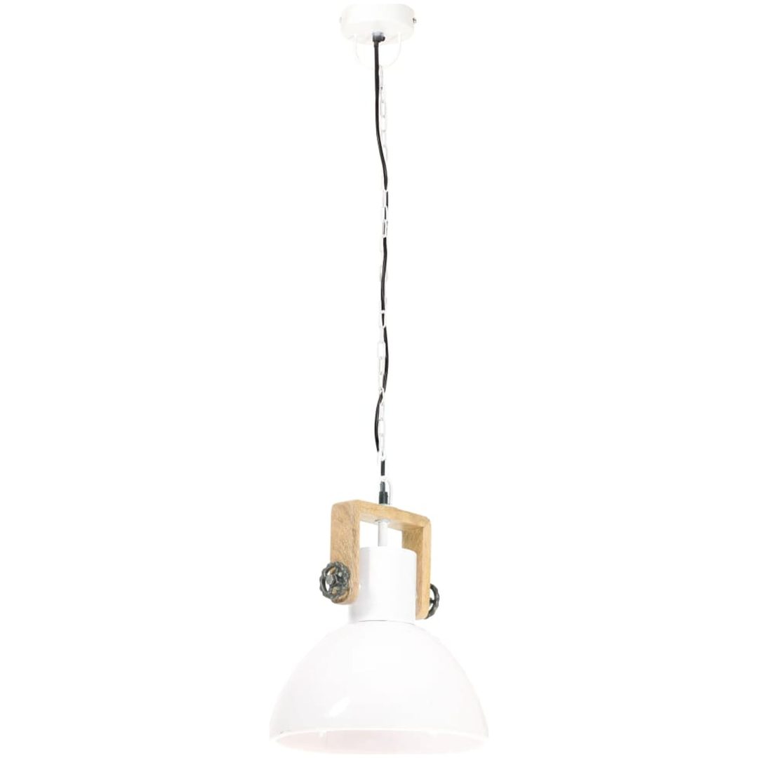 Hänglampa industriell 25 W vit rund 30 cm E27 vidaXL ⌀30 cm – bild 5