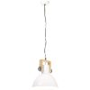 Hänglampa industriell 25 W vit rund 30 cm E27 vidaXL ⌀30 cm – miniatyr 6