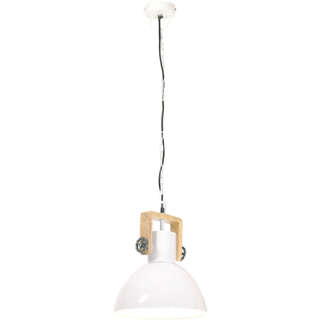 Hänglampa industriell 25 W vit rund 30 cm E27 vidaXL ⌀30 cm – bild 6