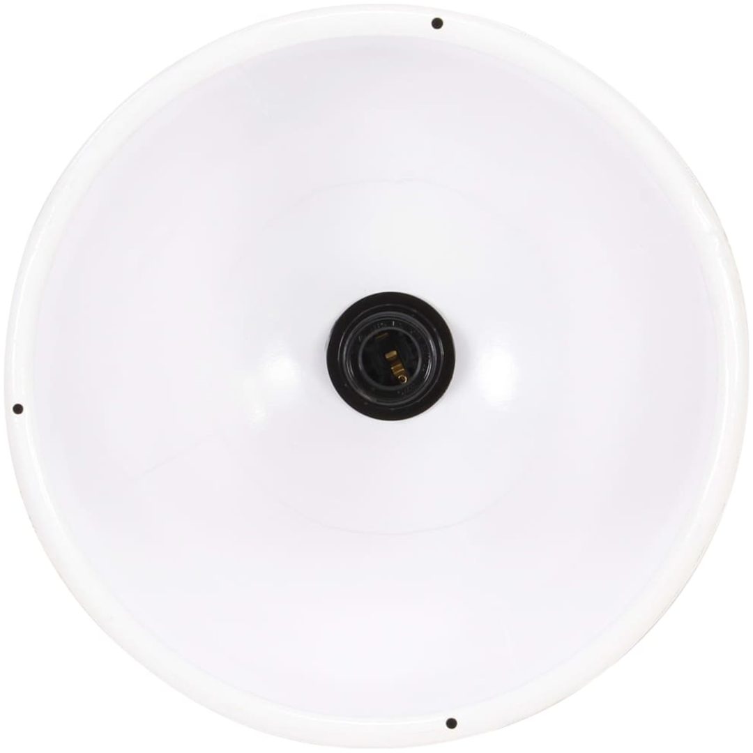 Hänglampa industriell 25 W vit rund 30 cm E27 vidaXL ⌀30 cm – bild 8