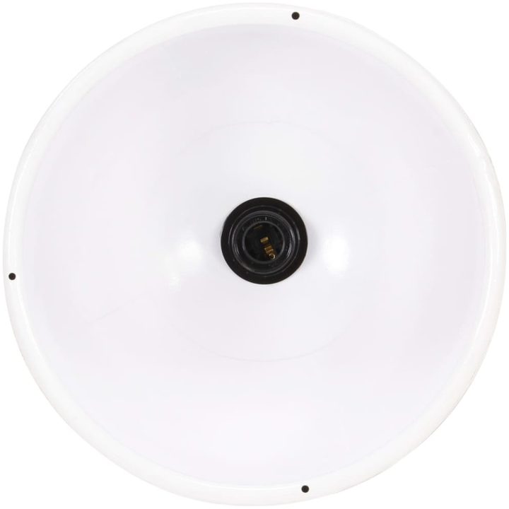 Hänglampa industriell 25 W vit rund 30 cm E27 vidaXL ⌀30 cm – bild 8