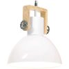 Hänglampa industriell 25 W vit rund 30 cm E27 vidaXL ⌀30 cm – miniatyr 1