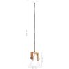 Hänglampa industriell 25 W vit rund E27 vidaXL ⌀19 cm – miniatyr 11