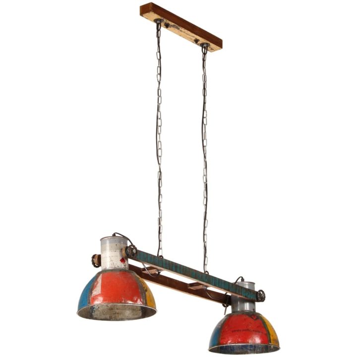 Hänglampa industriell vintage 25 W flerfärgad rund 111 cm E27 vidaXL – bild 2