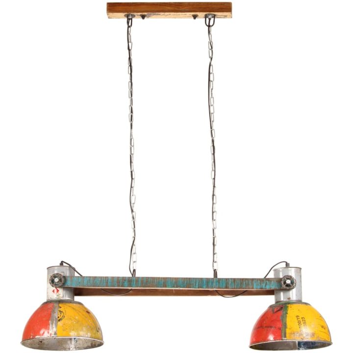 Hänglampa industriell vintage 25 W flerfärgad rund 111 cm E27 vidaXL – bild 3