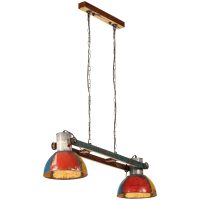 Hänglampa industriell vintage 25 W flerfärgad rund 111 cm E27 vidaXL