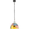 Hänglampa industriell vintage 25 W flerfärgad rund 31 cm E27 vidaXL Φ 31 cm – miniatyr 2