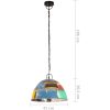 Hänglampa industriell vintage 25 W flerfärgad rund 41 cm E27 vidaXL Φ 41 cm – miniatyr 8