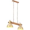 Hänglampa industriell vintage 25 W mässing 109 cm E27 vidaXL – miniatyr 1