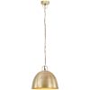 Hänglampa industriell vintage 25 W mässing rund 31 cm E27 vidaXL Φ 31 cm – miniatyr 2