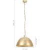 Hänglampa industriell vintage 25 W mässing rund 41 cm E27 vidaXL Φ 41 cm – miniatyr 11