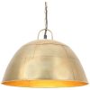 Hänglampa industriell vintage 25 W mässing rund 41 cm E27 vidaXL Φ 41 cm – miniatyr 1