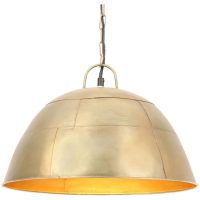 Hänglampa industriell vintage 25 W mässing rund 41 cm E27 vidaXL