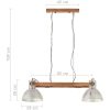 Hänglampa industriell vintage 25 W silver 109 cm E27 vidaXL – miniatyr 9