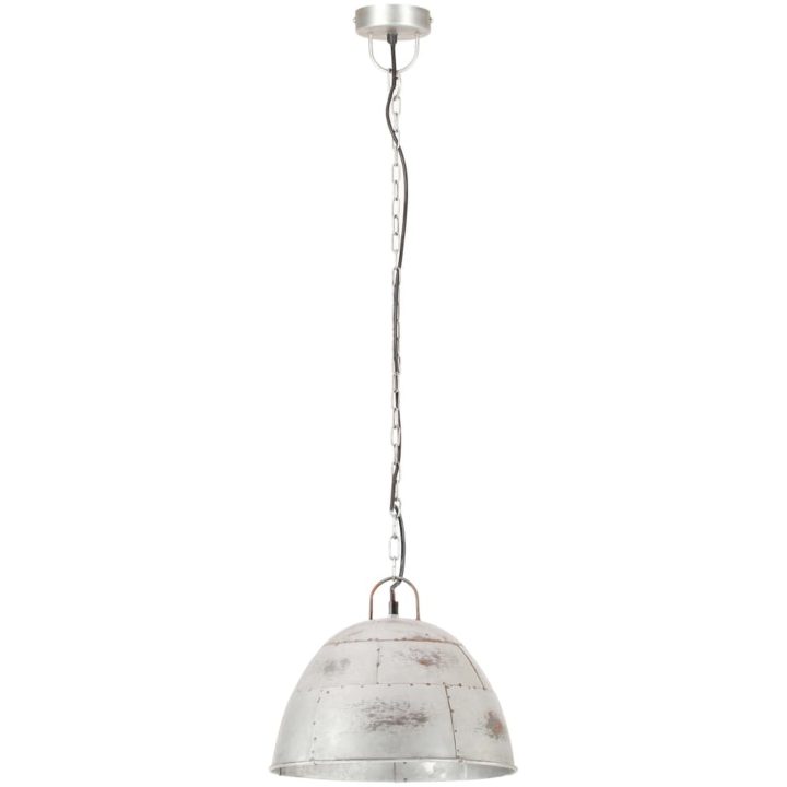 Hänglampa industriell vintage 25 W silver rund 31 cm E27 vidaXL Φ 31 cm – bild 3