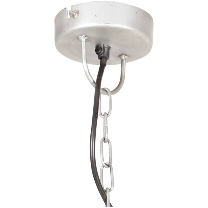 Hänglampa industriell vintage 25 W silver rund 31 cm E27 vidaXL Φ 31 cm – bild 4