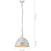 Hänglampa industriell vintage 25 W silver rund 31 cm E27 vidaXL Φ 31 cm – miniatyr 8
