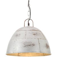 Hänglampa industriell vintage 25 W silver rund 31 cm E27 vidaXL