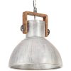 Hänglampa industriell vintage 25 W silver rund 40 cm E27 vidaXL ⌀40 cm – miniatyr 2