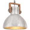 Hänglampa industriell vintage 25 W silver rund 40 cm E27 vidaXL ⌀40 cm – miniatyr 1