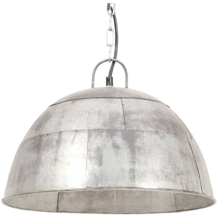 Hänglampa industriell vintage 25 W silver rund 41 cm E27 vidaXL Φ 41 cm – bild 2