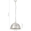 Hänglampa industriell vintage 25 W silver rund 41 cm E27 vidaXL Φ 41 cm – miniatyr 11