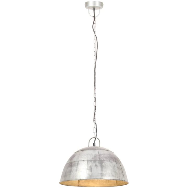 Hänglampa industriell vintage 25 W silver rund 41 cm E27 vidaXL Φ 41 cm – bild 3