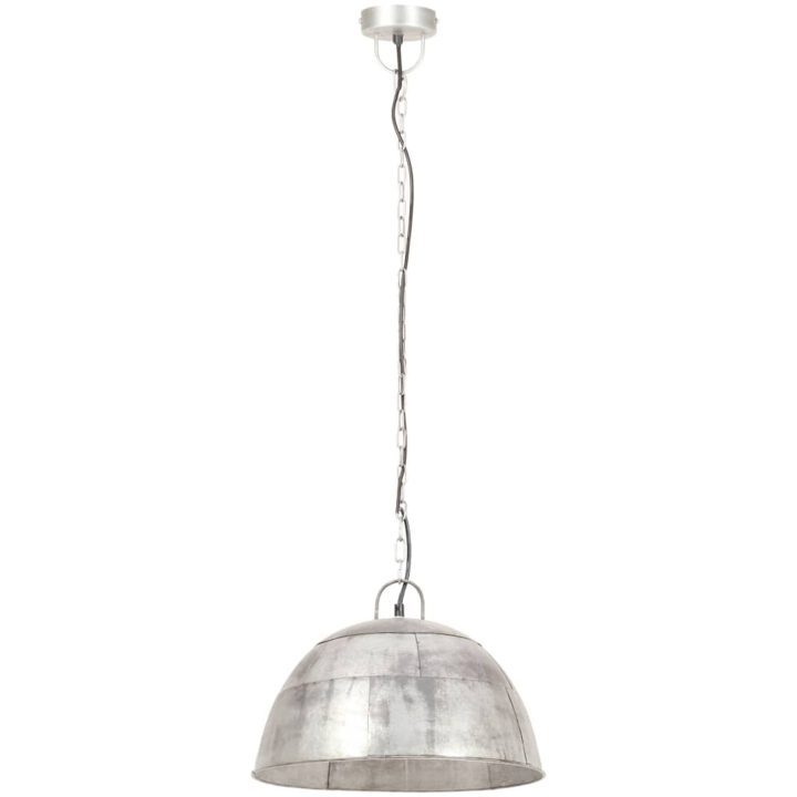 Hänglampa industriell vintage 25 W silver rund 41 cm E27 vidaXL Φ 41 cm – bild 4