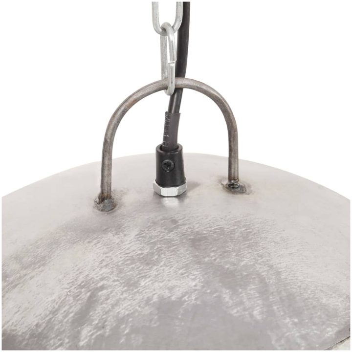 Hänglampa industriell vintage 25 W silver rund 41 cm E27 vidaXL Φ 41 cm – bild 6