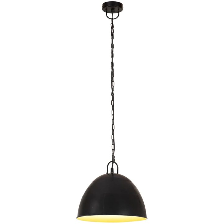 Hänglampa industriell vintage 25 W svart rund 31 cm E27 vidaXL Φ 31 cm – bild 2