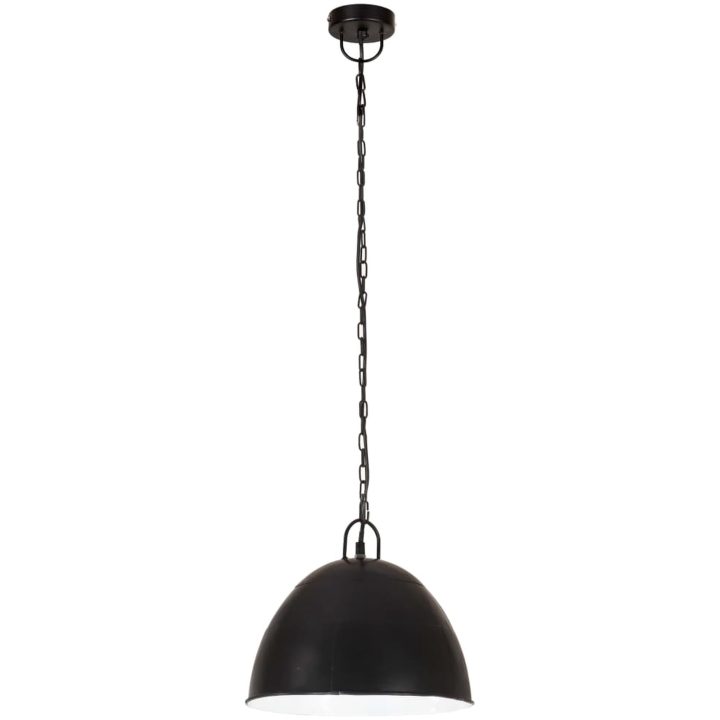 Hänglampa industriell vintage 25 W svart rund 31 cm E27 vidaXL Φ 31 cm – bild 3