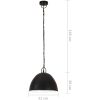 Hänglampa industriell vintage 25 W svart rund 31 cm E27 vidaXL Φ 31 cm – miniatyr 8