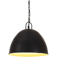 Hänglampa industriell vintage 25 W svart rund 31 cm E27 vidaXL