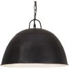 Hänglampa industriell vintage 25 W svart rund 41 cm E27 vidaXL Φ 41 cm – miniatyr 1