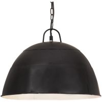 Hänglampa industriell vintage 25 W svart rund 41 cm E27 vidaXL