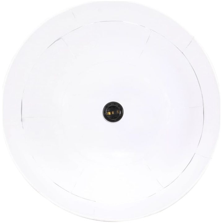 Hänglampa industriell vintage 25 W vit rund 41 cm E27 vidaXL Φ 41 cm – bild 7