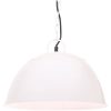 Hänglampa industriell vintage 25 W vit rund 41 cm E27 vidaXL Φ 41 cm – miniatyr 1