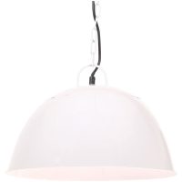 Hänglampa industriell vintage 25 W vit rund 41 cm E27 vidaXL