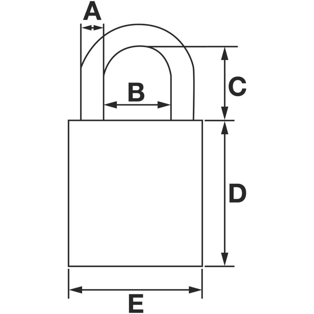 Hänglås 65CS Abus HÄNGLÅS ABUS 65CS/40 C – bild 2