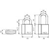Hänglås Abloy PL 340 Silver ASSA HÄNGLÅS ABLOY PL340/50 KL3 – miniatyr 2
