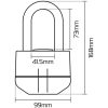 Hänglås Alarm 16mm Svart OXFORD – miniatyr 2