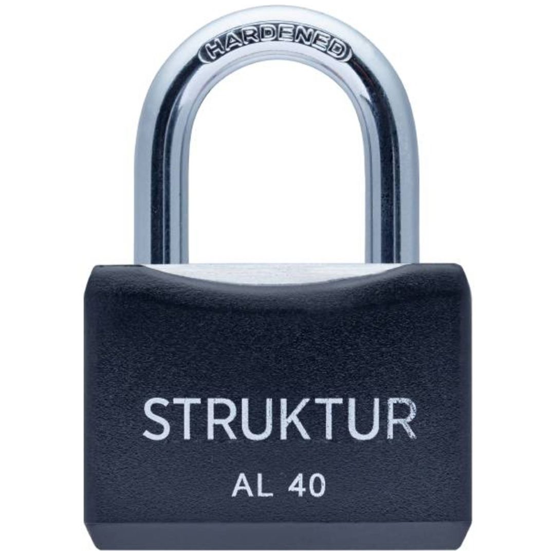 Hänglås ALU 40 STRUKTUR HÄNGLÅS ALU SVART 40