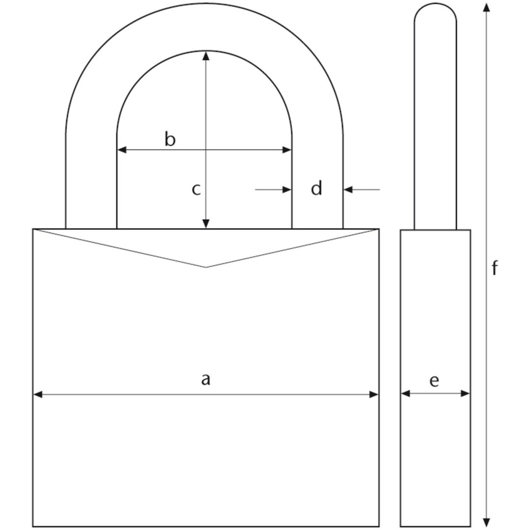 Hänglås AQUA SAFE 70IB/45, klass 1 Abus – bild 2