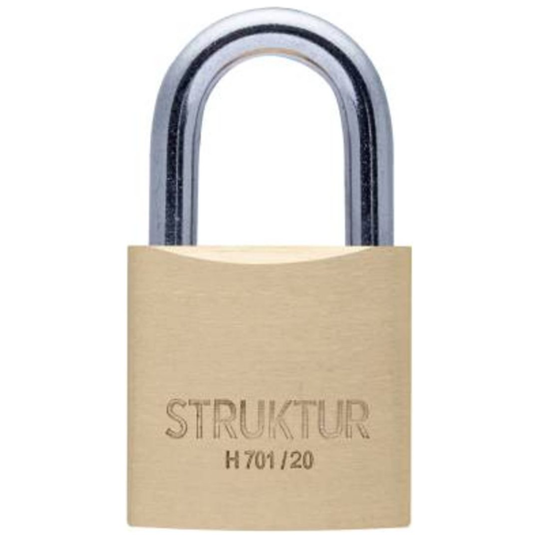Hänglås H 701 STRUKTUR HÄNGLÅS MÄSSING H 701/20